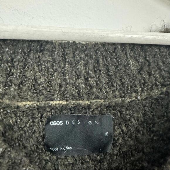 ASOS Design Black Pullover V-Neck Sweater Women's Size M - Picture 3 of 5